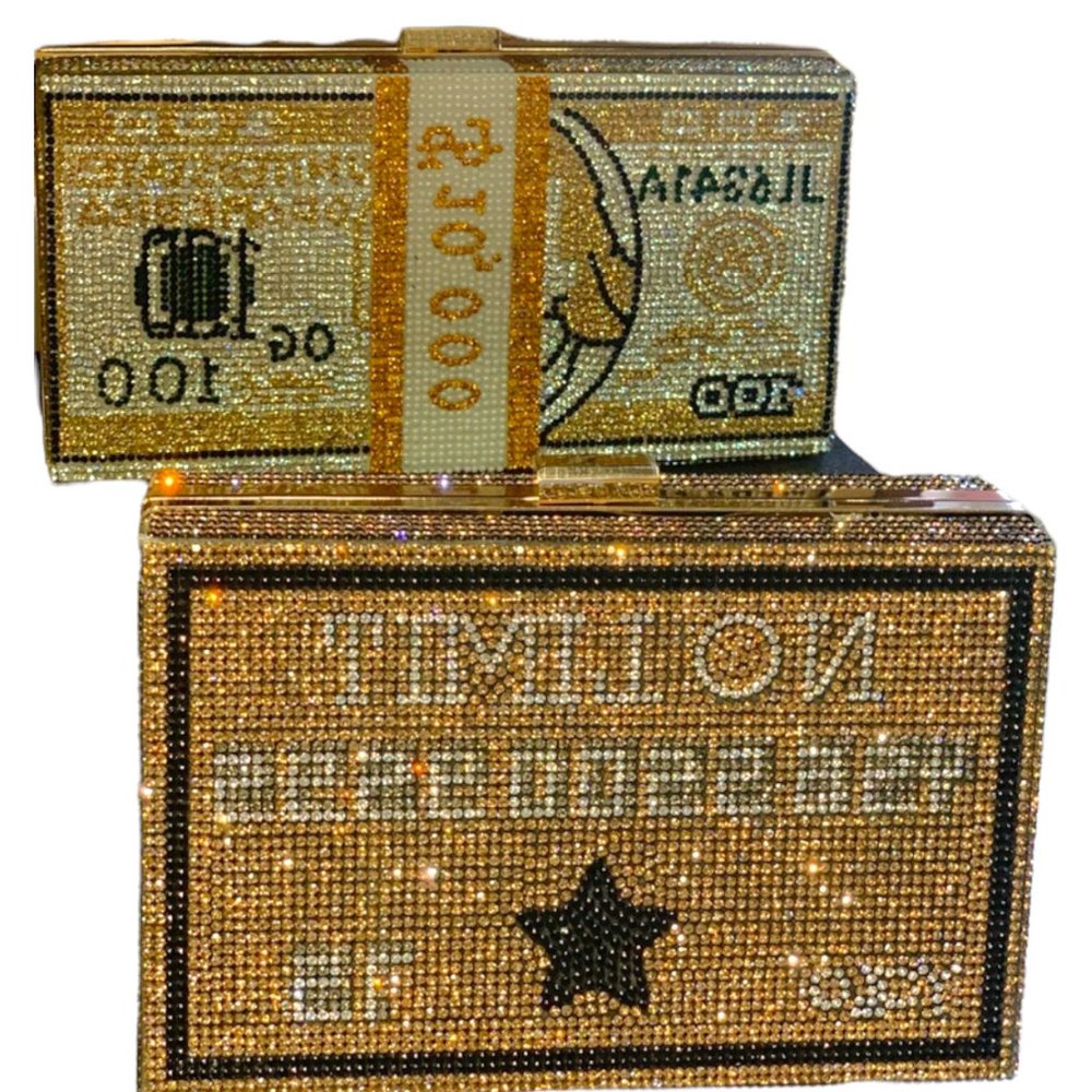 Bling crystal purse
